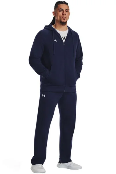 Under Armour Pánská Mikina Rival Fleece FZ Hoodie Navy Blue