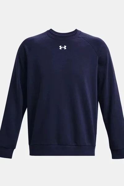 Sportovní pánská fleecová mikina UA Crew fialová Under Armour