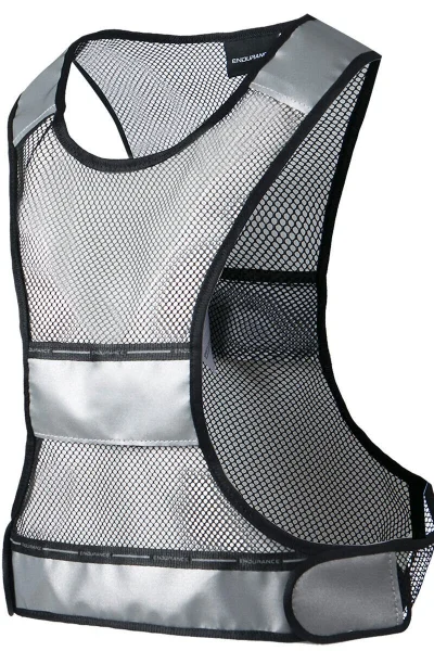 Reflexní vesta Borwey Unisex Safety Vest SS23 černá - Endurance