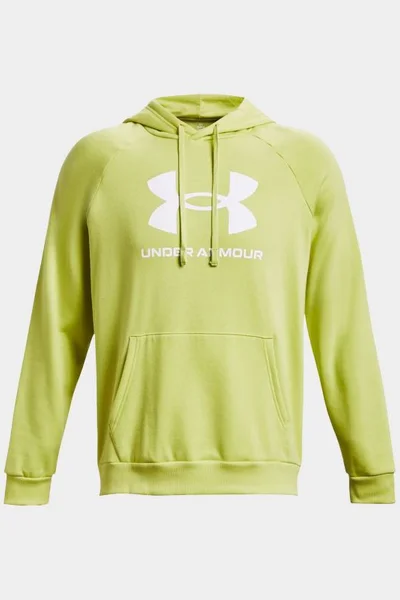 Under Armour pánská klokaní mikina s logem – žlutá