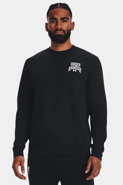 Černá pánská mikina Under Armour s potiskem Crewneck