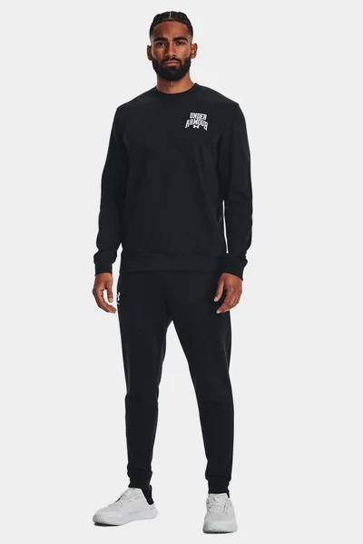 Černá pánská mikina Under Armour s potiskem Crewneck