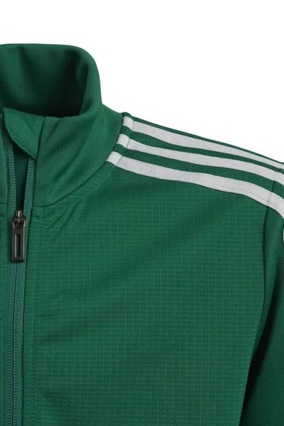 Zelená chlapecká mikina Adidas Tiro 19 Training JKT JR DW4797