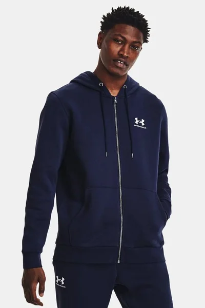 Klasická tmavě modrá pánská mikina s kapucí Under Armour