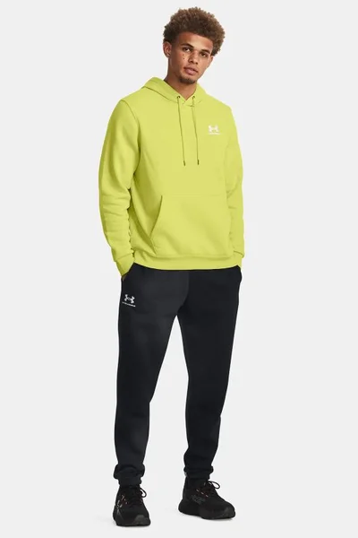 Sportovní pánská mikina s kapucí Under Armour žlutá