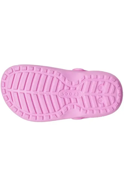 Dětské růžové pantofle Crocs Lined Clog