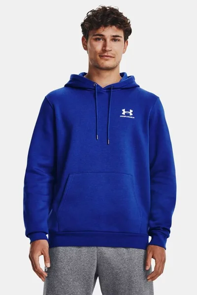 Under Armour pánská mikina s kapucí - klokaní kapsa - modrá