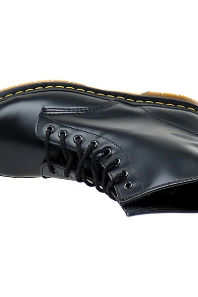 Černé vysoké kožené boty Dr. Martens Dr Martens