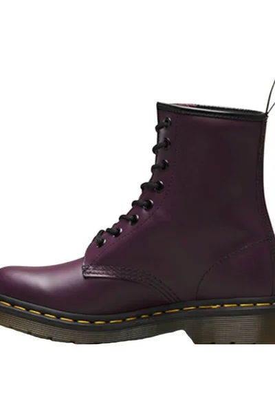 Dr Martens lakované dřeváky fialové