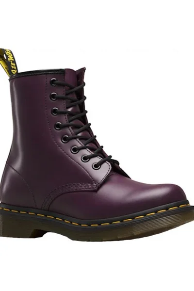 Dr Martens lakované dřeváky fialové