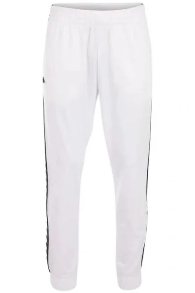 Bílé pánské sportovní kalhoty Kappa Jelge M 310013 11-0601