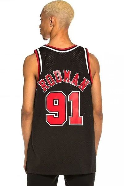 M&N Chicago Bulls Dennis Rodman Pánský Basketbalový Dres Mitchell & Ness