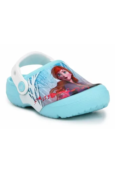 Modré sandály Ledové království Crocs Ice Age FL OL Disney Frozen 2 CG Jr 206167-4O9