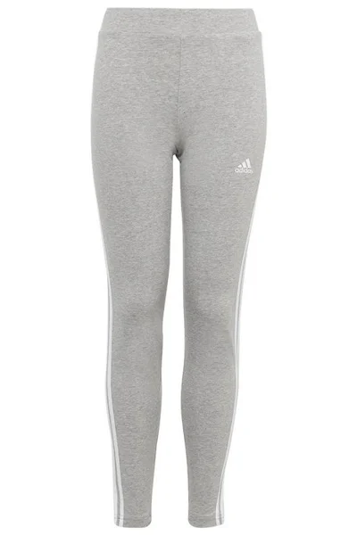 Sportovní dívčí kalhoty s proužky - Adidas