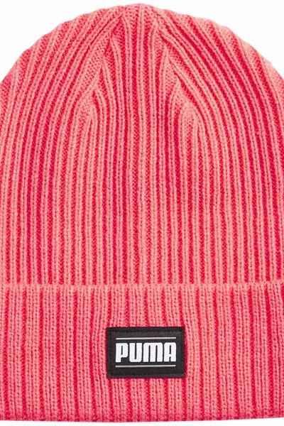 Růžová zimní čepice Puma Ribbed Classic Cuff Beanie