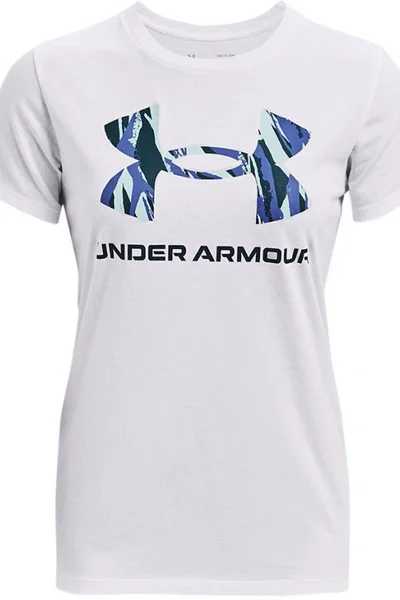 Bílé dámské tričko Under Armour Live Sportstyle Graphic Ssc W 1356305