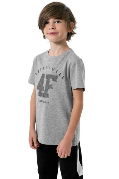 Tričko s velkým logem 4F pro kluky