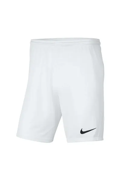 Bílé dětské šortky Nike Park III Knit Jr BV6865-100