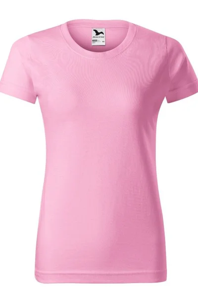 Dámské růžové přiléhavé tričko Basic  Malfini