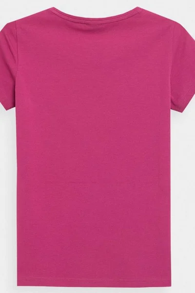 Růžové dámské tričko 4F W NOSH4-TSD350 53S