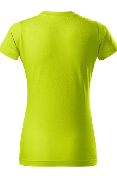 Dámské limetkově zelené tričko Basic  Malfini