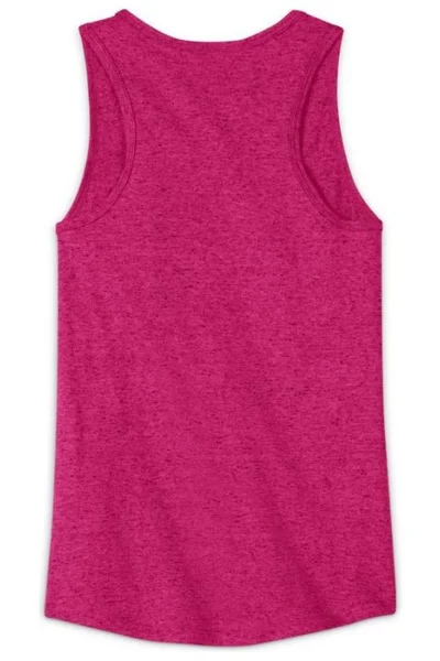 Růžové dívčí tílko Nike Sportswear Jersey Tank Jr DA1386 615