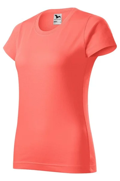 Dámské lososově růžové tričko s přiléhavým střihem - Malfini