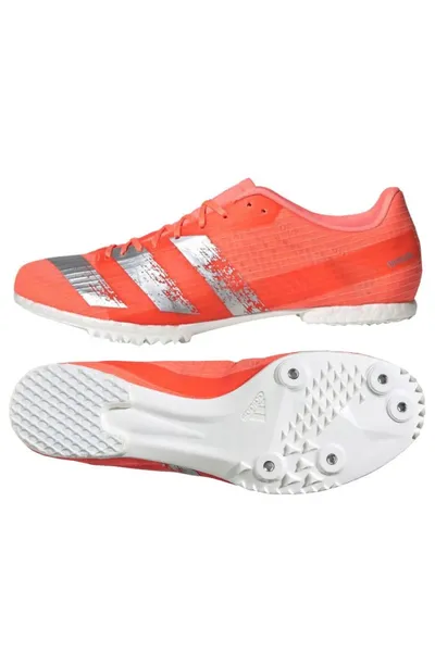 Růžová běžecká obuv pánská Adidas Adizero MD Spikes M EE4605