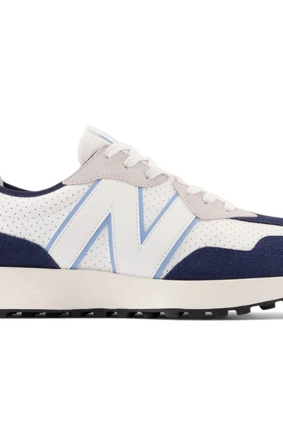 New Balance retro tenisky semiš-textil tm. modrá/bílá