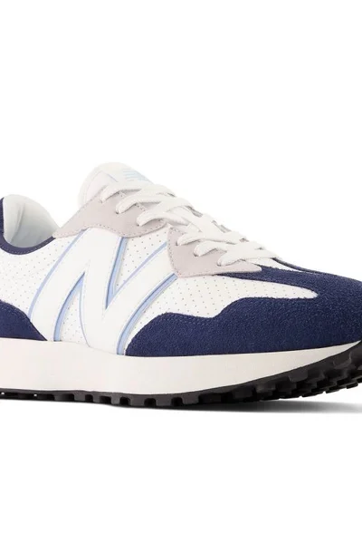 New Balance retro tenisky semiš-textil tm. modrá/bílá