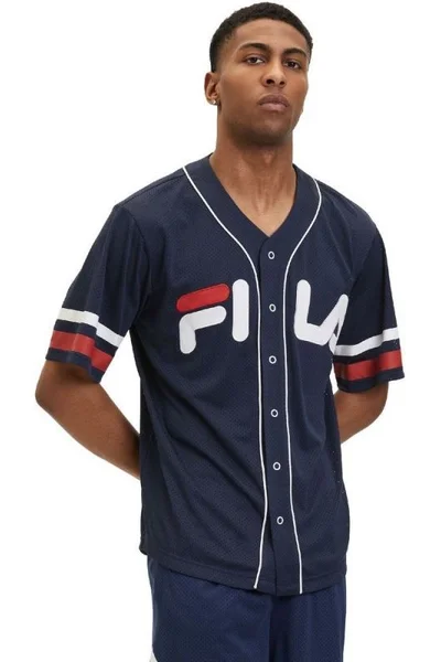 FILA Lashio Baseball Funkční Tričko M - Tmavě Modré