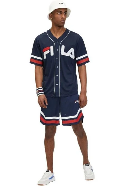 FILA Lashio Baseball Funkční Tričko M - Tmavě Modré