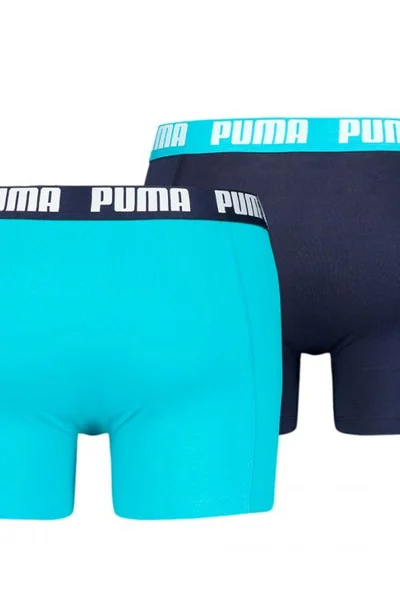 Puma Basic Pánské Boxerky 2P - Modrá a Tmavě Modrá