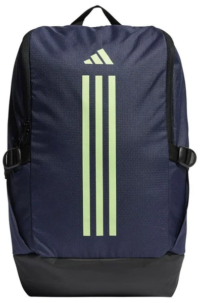 Tmavě modrý recyklovaný batoh adidas s kapsami na zip