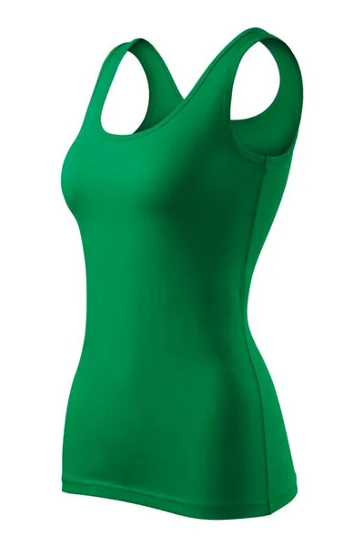 Zelené dámské tílko Malfini s elastickou tkaninou