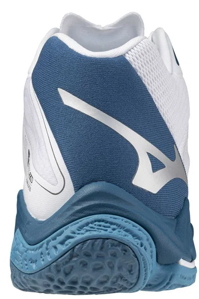 Volejbalové boty Mizuno Wave Lightning Mid M - bílá/modrá