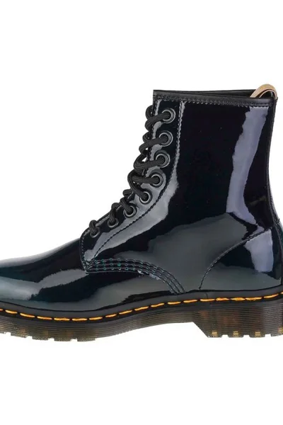 Dr. Martens Dámské Vegan Boty z černého Felix Rub Off syntetiku Dr Martens