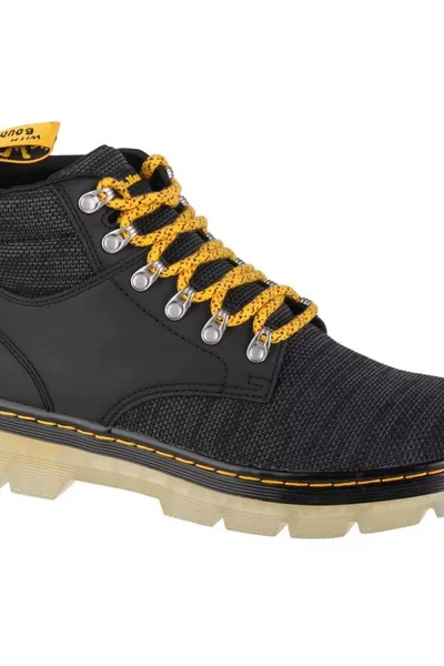 Černé kožené dřeváky Dr. Martens unisex s gumovou podrážkou Dr Martens