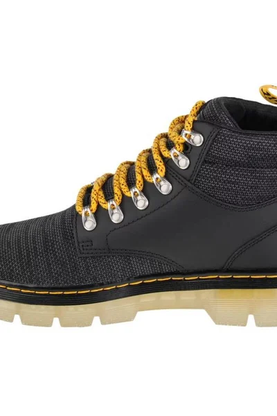 Černé kožené dřeváky Dr. Martens unisex s gumovou podrážkou Dr Martens